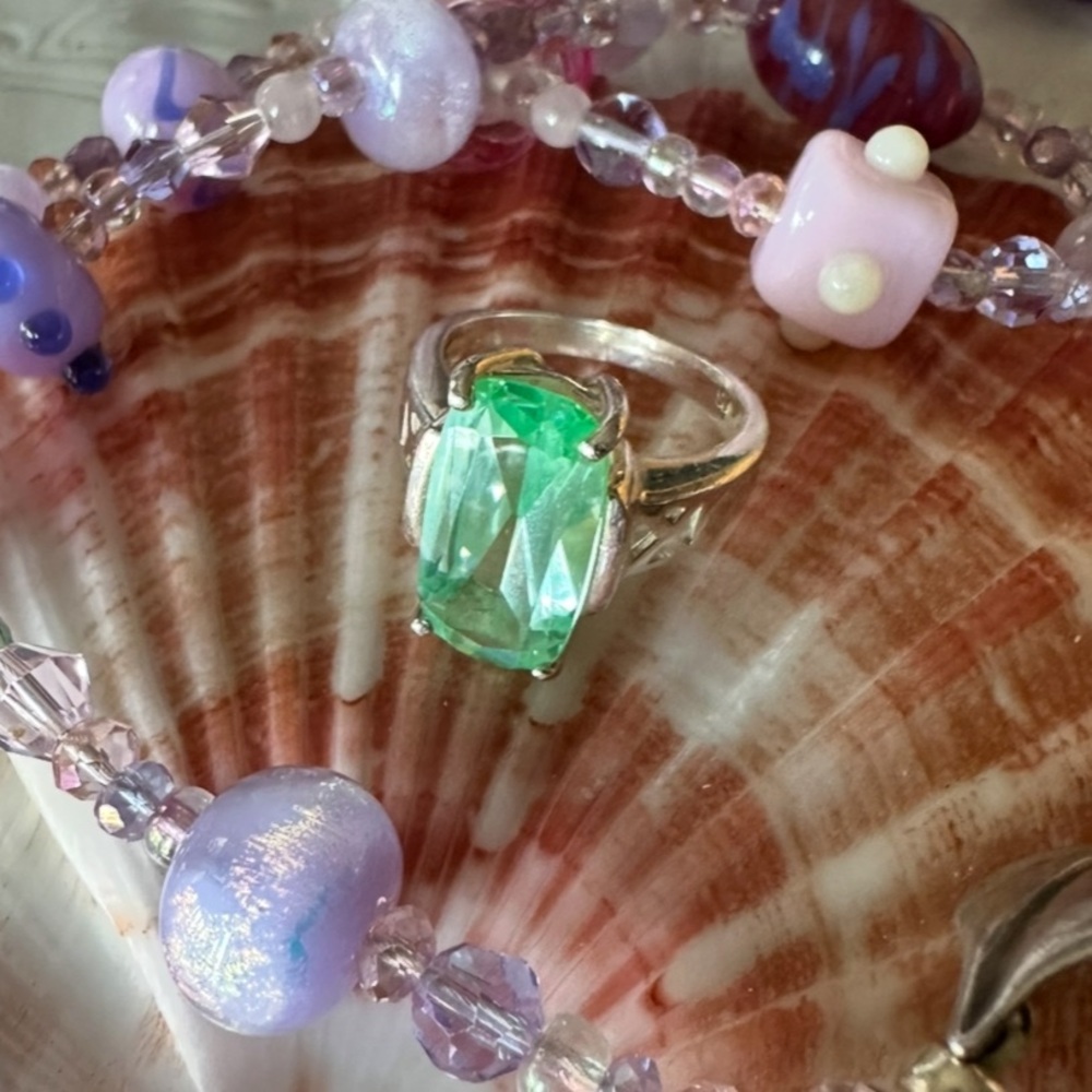 Solid 925 Sterling Silver Gemstone Ring - image 7